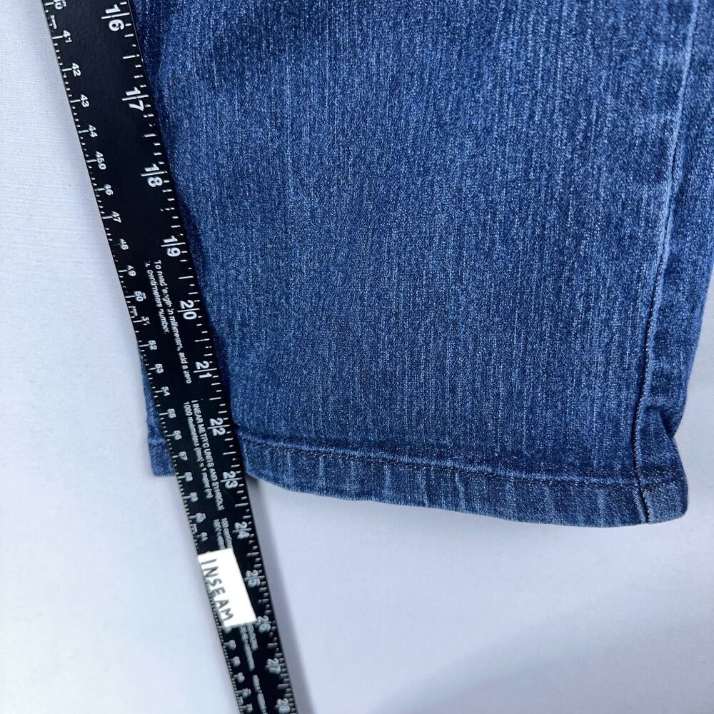 Jones New York City Cuffed Capri Jeans Womens 18W Secret Slimming Features Blue - Picture 10 of 12